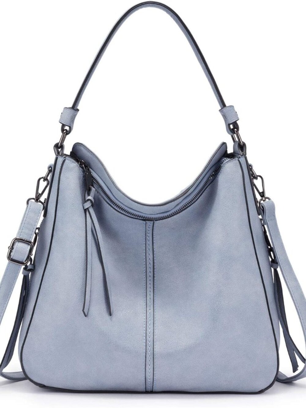 Hobo Crossbody Bags for Women Designer Faux Leather Hobo Handbags Retro Large Si